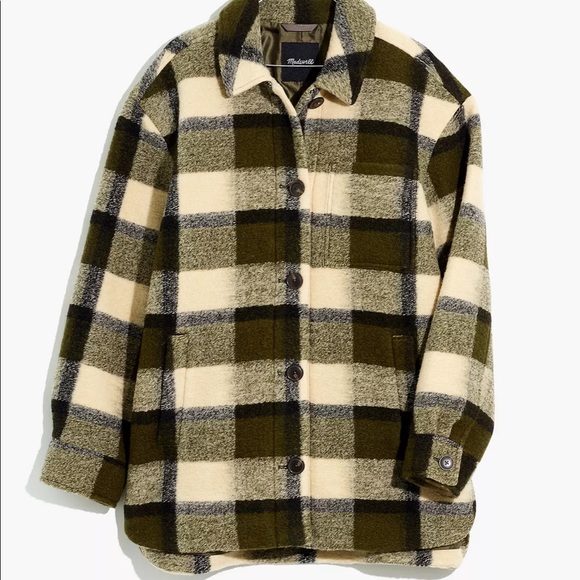 Madewell Belrose Shirt-Jacket in Maran Plaid - Picture 5 of 12
